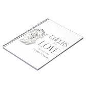 Valentinstag – Vintage Cherubs & Liebesbotschaft Notizblock (Linke Seite)