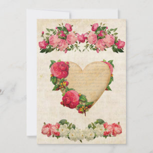 Valentinstag Vintage Karte