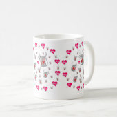 Valentinstag Vintage Mäuse Tasse (VorderseiteRechts)