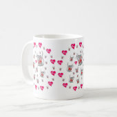 Valentinstag Vintage Mäuse Tasse (Vorderseite Links)