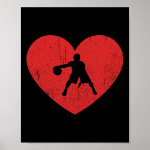 Valentinstag Vintage Skelett Herz Für Skelett Lieb Poster