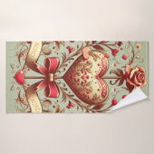 Valentinstag Vintages Herz Xoxo Badehandtuch (Badehandtuch)