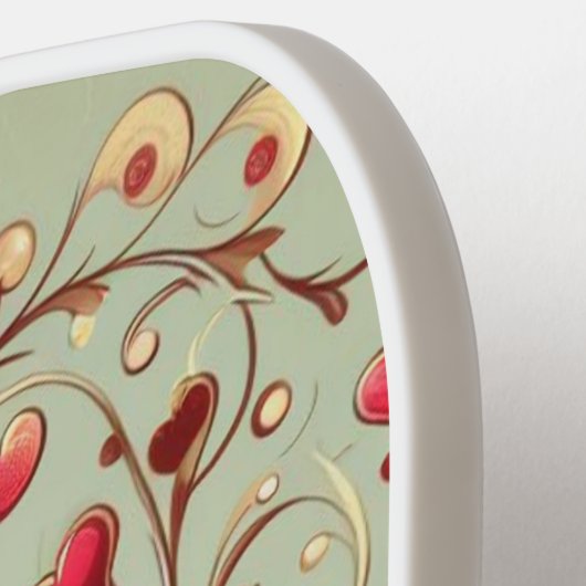 Valentinstag Vintages Herz Xoxo Pickleball Schläger (Linke Seite)