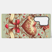 Valentinstag Vintages Herz Xoxo Samsung Galaxy Hülle (Rückseite (Horizontal))