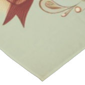 Valentinstag Vintages Herz Xoxo Tischdecke (Schrägansicht)