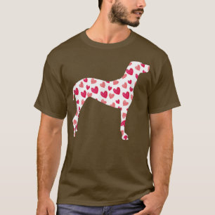 Valentinstag Vizsla Hearts Welpe Dog Lover T-Shirt