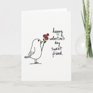 Valentinstag-Vogel-Freund-Karte Karte