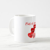 Valentinstag voller Liebe und Kichern Kaffeetasse (Vorderseite Links)
