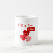 Valentinstag voller Liebe und Kichern Kaffeetasse (Mittel)