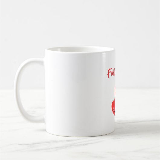 Valentinstag voller Liebe und Kichern Kaffeetasse (Links)