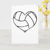 Valentinstag Volleyball Herzblut Männer Frauen Karte (Gelbe Blume)