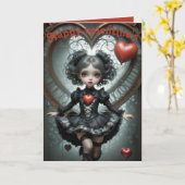 Valentinstag vollständig anpassbar, niedliche Herz Karte (Gelbe Blume)