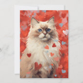 Valentinstag von Birman Feiertagskarte (Vorderseite)