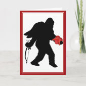 Valentinstag von Sasquatch Feiertagskarte (Vorderseite)