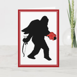 Valentinstag von Sasquatch Feiertagskarte