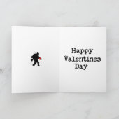 Valentinstag von Sasquatch Feiertagskarte (Innenseite)