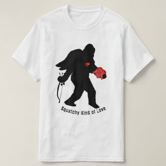 Valentinstag von Sasquatch T-Shirt (Design vorne)