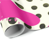 Valentinstag wackelndes Papier rosa Herzen Geschenkpapier (Rolleneckpunkt)