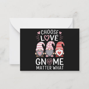 Valentinstag Wähle Liebe Gnom Sache Was  Mitteilungskarte