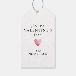 Valentinstag-Wasserfarbe-Herz-Geschenkanhänger Geschenkanhänger