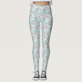 Valentinstag Wasserfarbe Leckereien Cookies Leggings (Vorderseite)