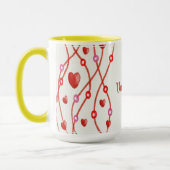 Valentinstag Wasserfarben-Design-23223 Tasse (Links)