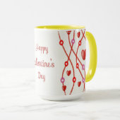 Valentinstag Wasserfarben-Design-23223 Tasse (VorderseiteRechts)