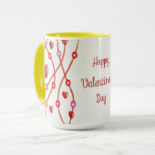 Valentinstag Wasserfarben-Design-23223 Tasse (Vorderseite Links)
