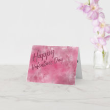 Valentinstag-Wasserfarbenkarte