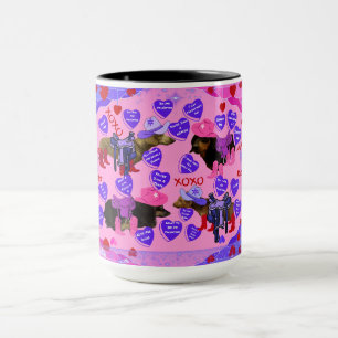 Valentinstag-Weenie-Dog-Tasse Tasse