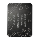 Valentinstag wegen deiner Tafel Magnet (Vertikal)