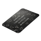 Valentinstag wegen deiner Tafel Magnet (Linke Seite)
