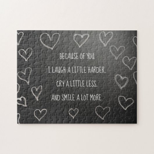 Valentinstag wegen deiner Tafel Puzzle (Horizontal)