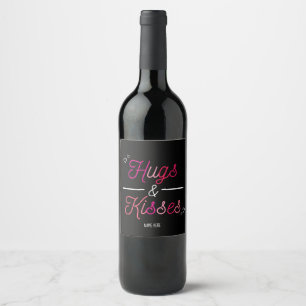 Valentinstag-Weinetiketten, Valentinstag-Geschenk, Weinetikett