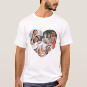 Valentinstag weißes Vintages Foto T-Shirt (Vorderseite)