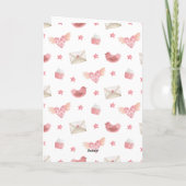 Valentinstag Welpe Chow Dog Valentine Dankeskarte (Rückseite)