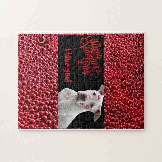 Valentinstag Welpe Liebe Jigsaw Puzzle (Horizontal)