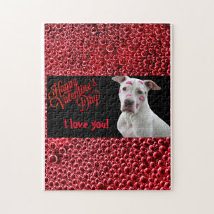  Valentinstag-Welpenliebe-Puzzle  Puzzle