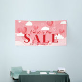 Valentinstag-Werbebanner im Hörgerätegeschäft Banner (Messeveranstaltung)