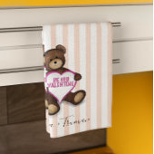 Valentinstag Whimsical Niedlich Teddy Bär Geschirrtuch