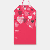 Valentinstag Whimsikherzen Geschenkanhänger (Rückseite)