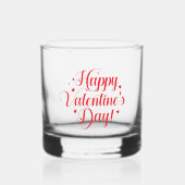 Valentinstag Whiskyglas (Vorderseite)