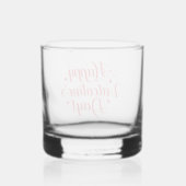 Valentinstag Whiskyglas (Rückseite)