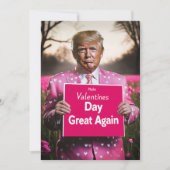 Valentinstag wieder großartig machen einladung (Vorderseite)