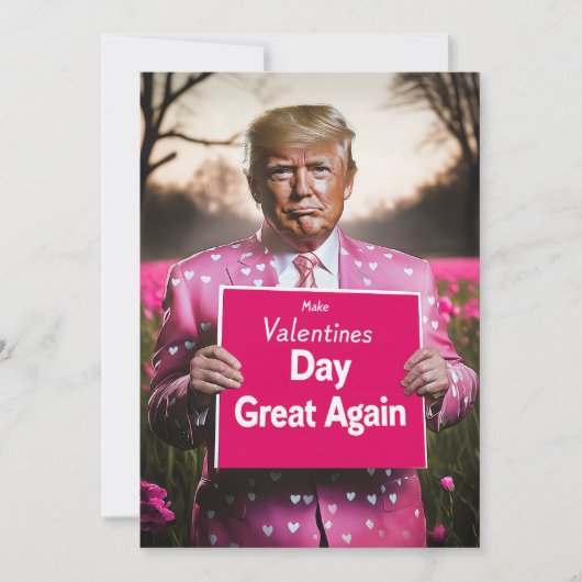 Valentinstag wieder großartig machen einladung (Vorderseite)