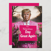 Valentinstag wieder großartig machen einladung (Vorne/Hinten)