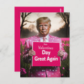 Valentinstag wieder großartig machen postkarte (Vorne/Hinten)