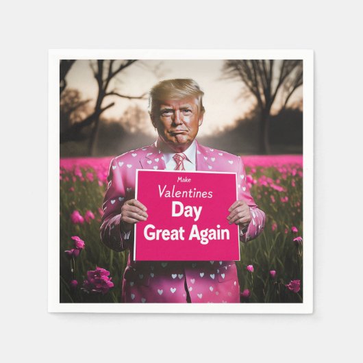 Valentinstag wieder großartig machen serviette (Vorderseite)