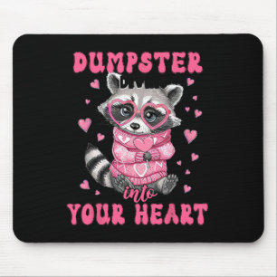 Valentinstag Wilder Waschbär-Shirt Liebhaber  Mousepad