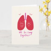 Valentinstag Wir sind zusammen Karte (Gelbe Blume)